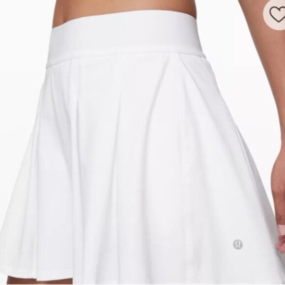 lululemon athletica Dresses & Skirts - Lululemon Tennis Time skirt - white - Sz 2